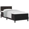 vidaXL Boxspringbett mit Matratze Schwarz 100 x 200 cm Samt