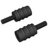 vidaXL Abstandsschraube 2 stk. Schwarz M4 Gummi und Stahl