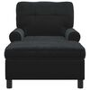vidaXL Lounge-Liege mit Kissen Schwarz 91 x 157 x 91 cm Samt