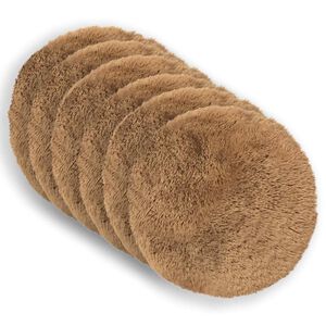 vidaXL Kissen mit Kissen HEERLEN 6 Stk. Taupe PV Fleece