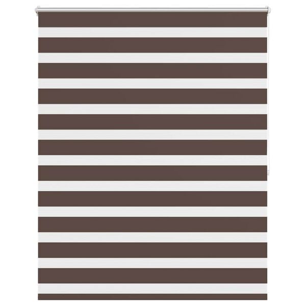 vidaXL Zebra-Rollo 140,9 x 175 cm, Stoffbreite 136,7 cm, Kaffeebraun