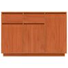 vidaXL Sideboard Wachsbraun 110 x 34 x 75 cm Massives Kiefernholz