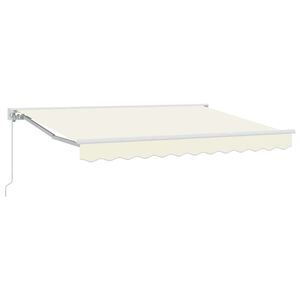 vidaXL Einziehbare Markise Creme 250 x 200 cm Aluminium und Stoff