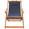 vidaXL Strandst&uuml;hle 2 Stk. Klappbar Blau Stoff