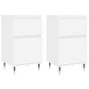 vidaXL Sideboards 2 Stk. Wei&szlig; 40x35x70 cm Holzwerkstoff