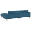 vidaXL Wohnzimmer Couch 3 pcs Blau