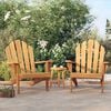 vidaXL Adirondack-Gartenst&uuml;hle 2 Stk. 79x95x92 cm Massivholz Teak