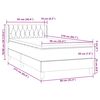 vidaXL Boxspringbett mit Matratze Dunkelgr&uuml;n 90x210 cm Samt