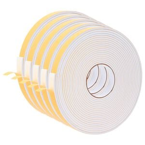 vidaXL Selbstklebendes Schaumstoffband 5 stk. Wei&szlig; 20 mm x 10 m