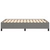 vidaXL Bettgestell ohne Matratze Dunkelgrau 120x200 cm Stoff