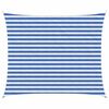 vidaXL Sonnensegel 2,5 x 3,5 m HDPE Rechteckig Blau und Wei&szlig;