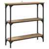 vidaXL Konsolentisch Artisan-Eiche 75 x 22,5 x 75 cm Holzwerkstoff