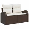 vidaXL Sofa Set 9 pcs Braun Poly-Rattan