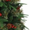 vidaXL K&uuml;nstlicher klappbarer Weihnachtsbaum Gr&uuml;n 120 cm PE und PVC