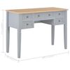 vidaXL Schreibtisch Grau 109,5 x 45 x 77,5 cm Holz