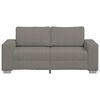 vidaXL Zweisitzer-Sofa Hellgrau 180x77x82 cm Cordstoff
