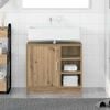 vidaXL Badezimmerschrank Artisan-Eiche 63 x 29 x 55 cm Holzwerkstoff
