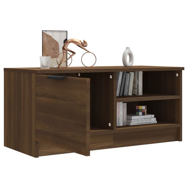 vidaXL TV-Schrank Braun Eichen-Optik 80x35x36,5 cm Holzwerkstoff