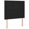vidaXL Kopfteil Schwarz 100x5x118/128 cm Kunstleder