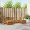 vidaXL Sofagarnituren 6 pcs Natur Massivholz Akazie