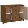 vidaXL Sideboard Honigbraun 100x35x74 cm Massivholz Kiefer