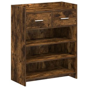 vidaXL Schuhschrank 73,5 x 36 x 92 cm Holzwerkstoff R&auml;uchereiche