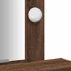 vidaXL Schminktisch mit Speicher Braun 50 x 41 x 140 cm Holzwerkstoff