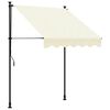 vidaXL Markise Einziehbar Creme 150x150 cm Stoff und Stahl