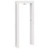 vidaXL Outdoor-Dusche 226 cm Massivholz Kiefer und Edelstahl Wei&szlig;