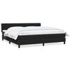 vidaXL Boxspringbett mit Matratze Schwarz 200x210 cm Samt