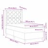vidaXL Boxspringbett mit Matratze Schwarz 90 x 200 cm Samt