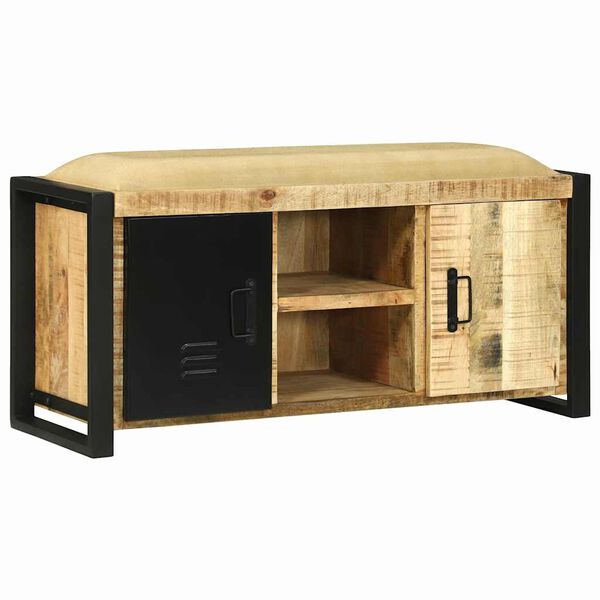 vidaXL Bankschrank Braun 100 x 35 x 50 cm Massivholz Mango