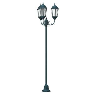 vidaXL Garten-Licht 57 x 49 x 241 cm Aluminium und Glas