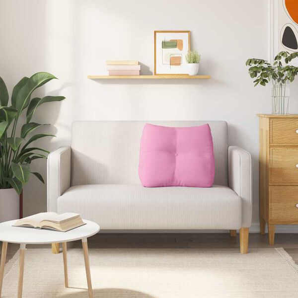 vidaXL R&uuml;cken Kissen Rosa 60 x 24 x 50 cm Stoff