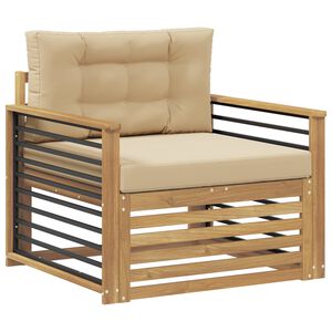 vidaXL Outdoor-Sofa Polyester Wei&szlig;