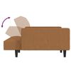 vidaXL Schlafsofa 2-Sitzer Taupe Mikrofaser
