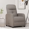 vidaXL Relaxsessel Taupe Stoff