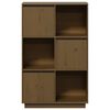 vidaXL Highboard Honigbraun 74x35x117 cm Massivholz Kiefer