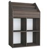 vidaXL Kinder-B&uuml;cherregal Grau & Sonoma-Eiche 71x30x114 cm Spanplatte