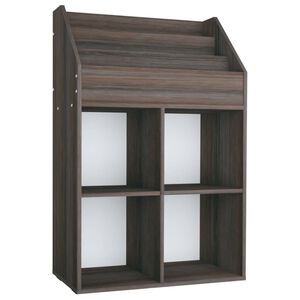 vidaXL Kinder-B&uuml;cherregal Grau & Sonoma-Eiche 71x30x114 cm Spanplatte