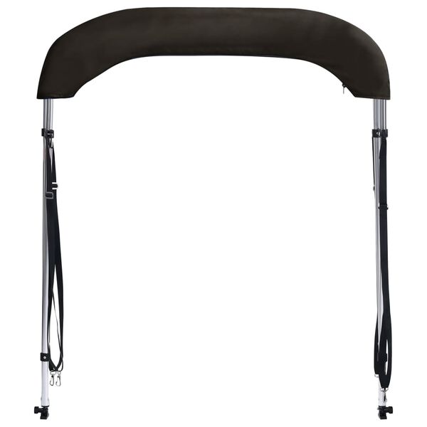 vidaXL 2-Bow Bimini Top Schwarz 180x150x110 cm