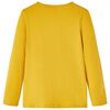 Kinder-Langarmshirt Dunkles Ocker 140