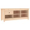 vidaXL Schuhschrank 110x38x45,5 cm Massivholz Kiefer