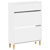 vidaXL Schuhschrank ARNHEM 78 x 24 x 103 cm Holzwerkstoff Wei&szlig;