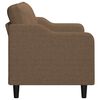 vidaXL 2-Sitzer-Sofa Braun 140 cm Stoff