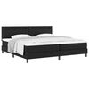 vidaXL Boxspringbett mit Matratze Schwarz 200 x 200 cm Kunstleder