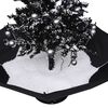 vidaXL Schneiender Weihnachtsbaum mit Schirmfuß Schwarz 75 cm PVC