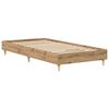 vidaXL Bettgestell ohne Matratze Artisan-Eiche 75x190cm Holzwerkstoff
