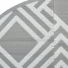 vidaXL Outdoor-Teppich ARAKIL Grau Ø120 cm PP