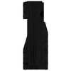 vidaXL Wand-Schuhregale 2 Stk. Schwarz 110x9x23 cm Massivholz Kiefer